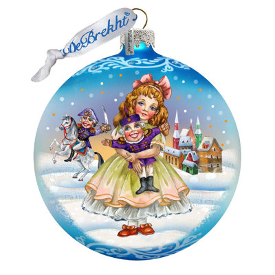 Nutcracker Clara Ball Ornament Designocracy