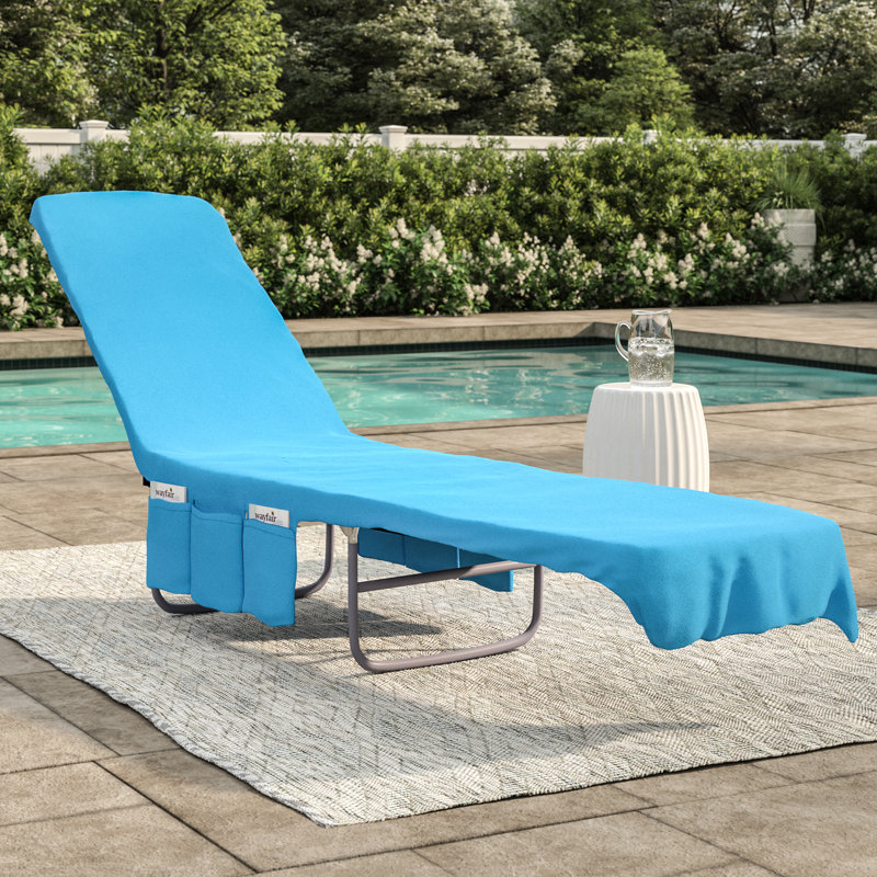 Freeport Park 2 In 1 Terry Cloth Chaise Pool Lounge Cover Beach Terry Cloth Chaise Pool Lounge