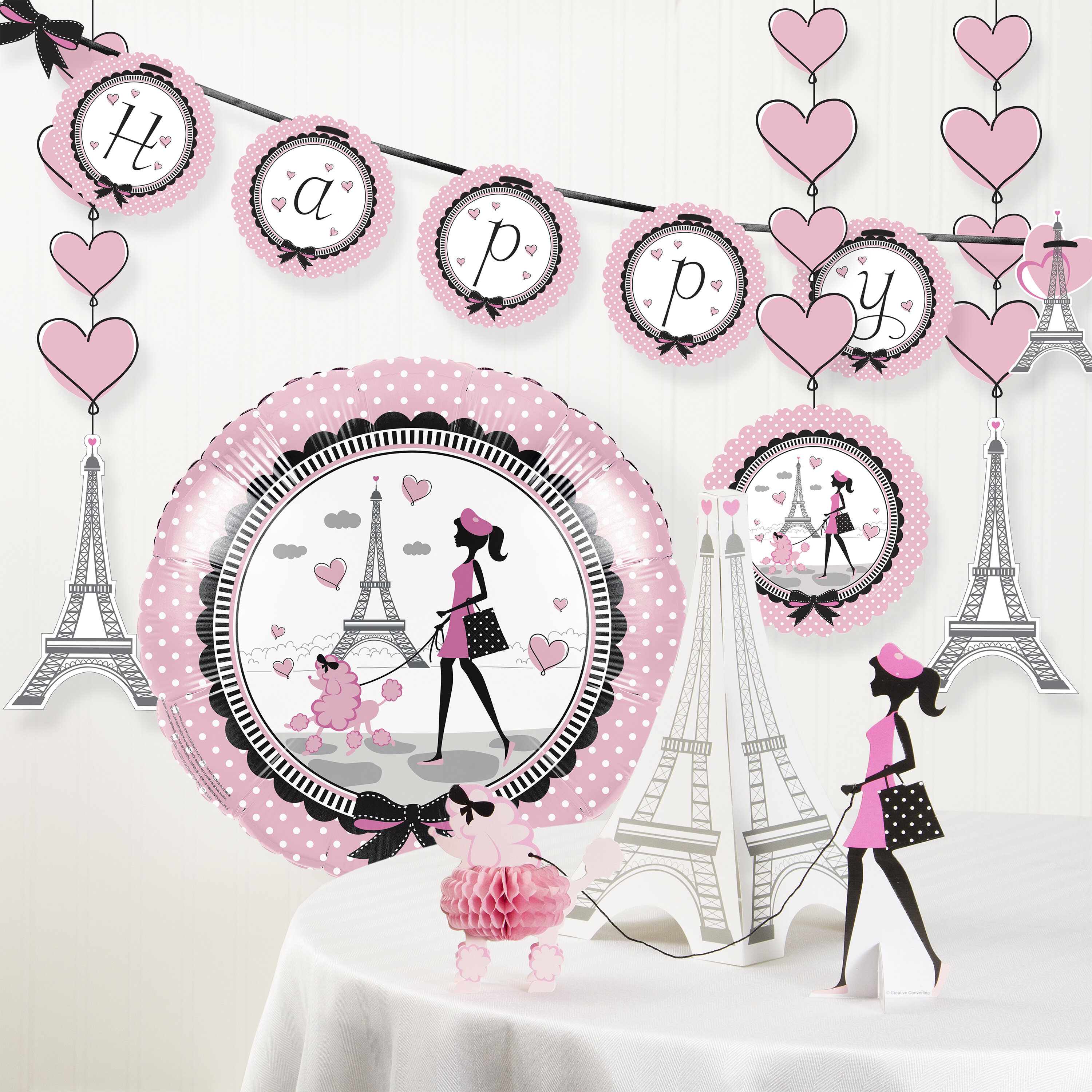 The Party Aisle Party In Paris Birthday Party Decoration Kit