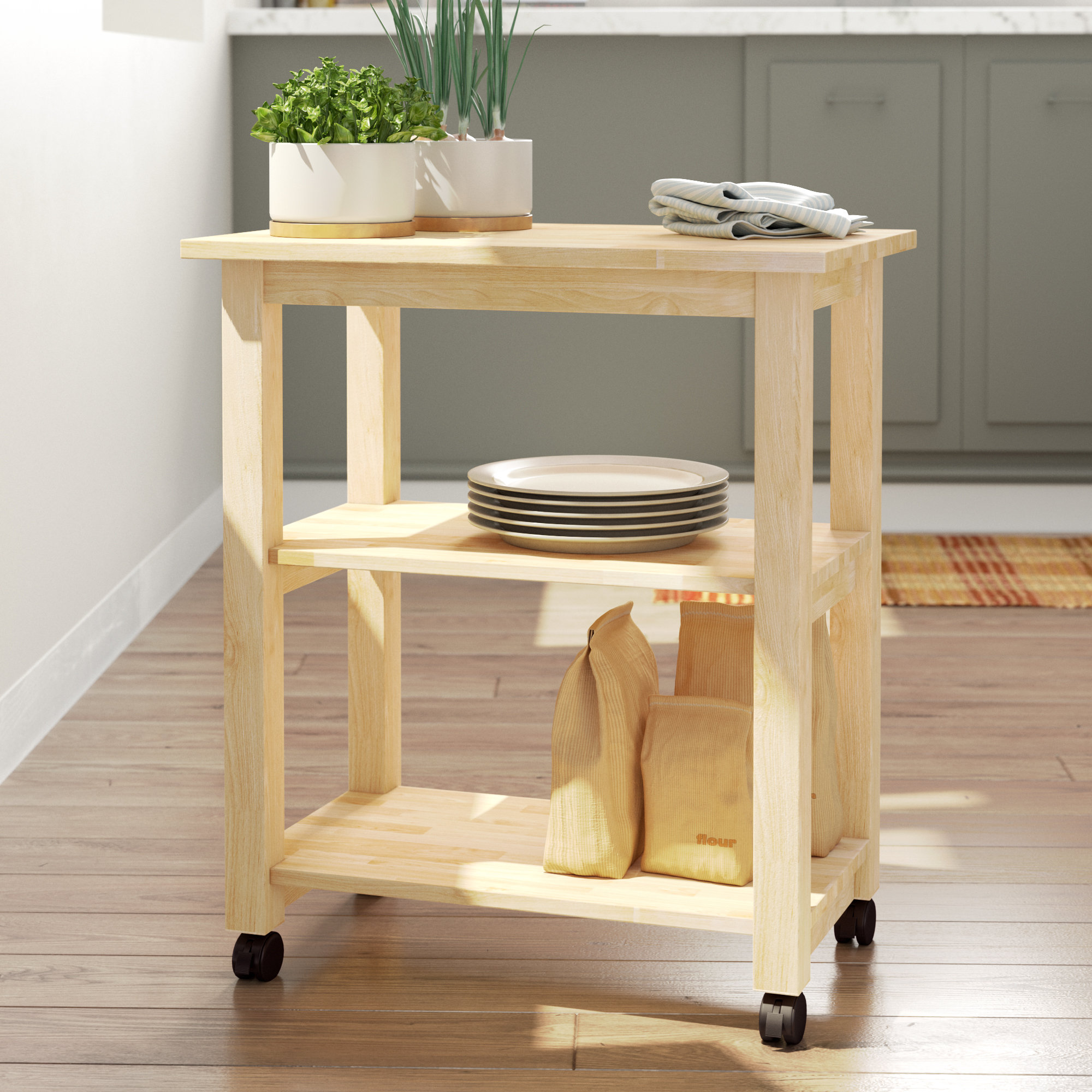Loon Peak Criswell Microwave Cart Reviews Wayfair