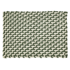 Branford Stranded Braid Hand-Woven Sage/Ivory Area Rug