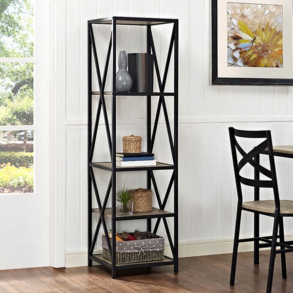 Augustus X-Frame Etagere Bookcase by Trent Austin Design