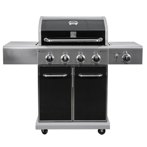4 Burner Propane Gas Grill with Side Burner by Kenmore