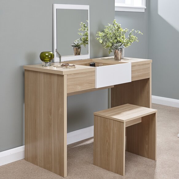 Zipcode Design Harlow Dressing Table Set With Mirror Reviews