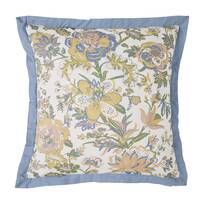 The Pillow Collection Jaunel Floral Bedding Sham Blue Euro/26 x 26