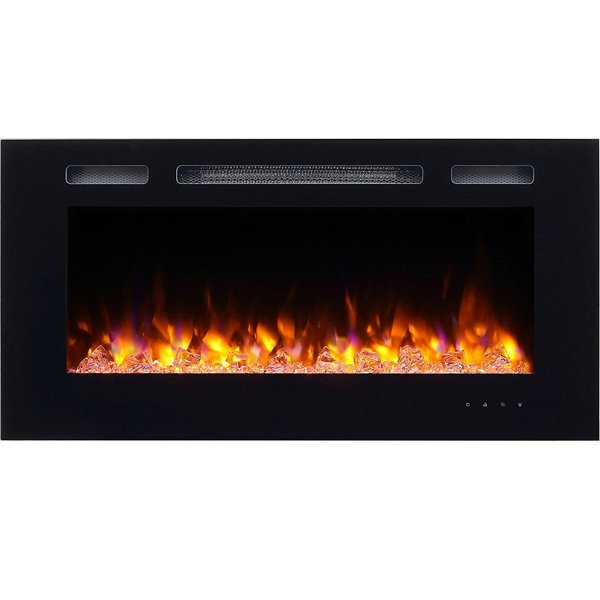 Iserman Wall Mounted Electric Fireplace by Orren Ellis