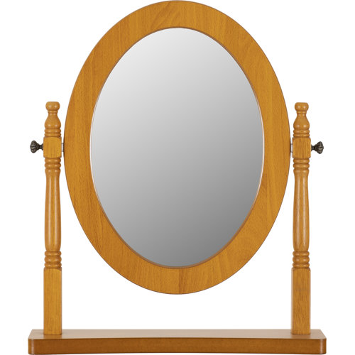 Dresser Mirror August Grove Finish: Antique pine