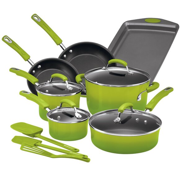 14 Piece Non-Stick Cookware Set by Rachael Ray