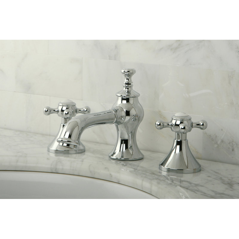 Kingston Brass English Country Widespread Bathroom Faucet With Pop