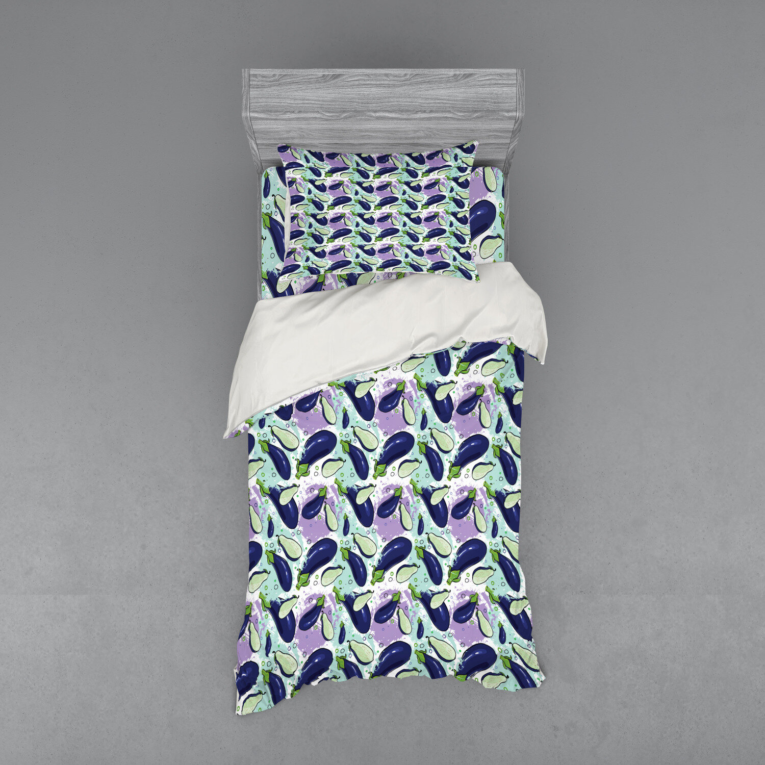 East Urban Home Ambesonne Eggplant Duvet Cover Set Luscious