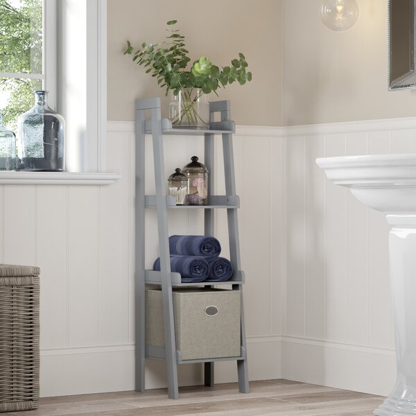 Ilovici 13 W x 44 H Bathroom Shelf by Ebern Designs