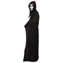 BESTOYARD Witch Cloak Wizard Cape Adults Kids Costume for Halloween Cosplay Masquerade Black