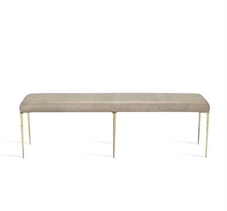 Stiletto Leather Bench By Interlude