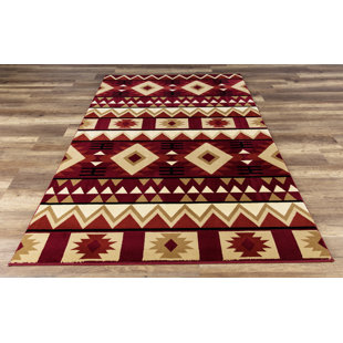 Native American Inspired Rugs Wayfair Paugh Premium Southwestern Natïve Red Cream Area Rug