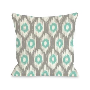 Kelly Ikat Throw Pillow