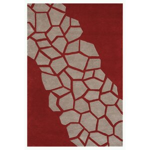 Riviera Dark Red Area Rug