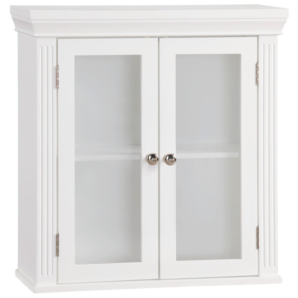 Chestnut 20 W x 20.5 H Wall Mounted Cabinet by Elegant Home Fashions