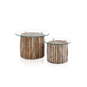 2-tlg. Couchtisch-Set von Henke Collection