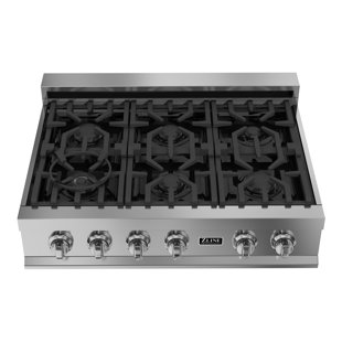 36 Inch Gas Cooktop 6 Burner Wayfair 36 Gas Cooktop With 6 Burners