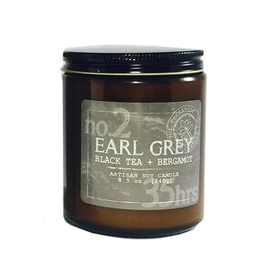 Earl Grey Black Tea and Bergamot Scent Jar Candle