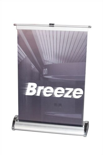 Breeze Retractable Tabletop Banner Stand by Exhibitor's Hand Book
