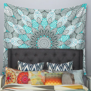 Dots and Stripes by Monika Strigel Wall Tapestry