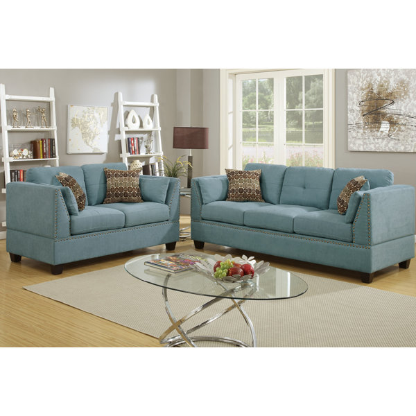 Bobkona Zenda 2 Piece Living Room Set by Poundex
