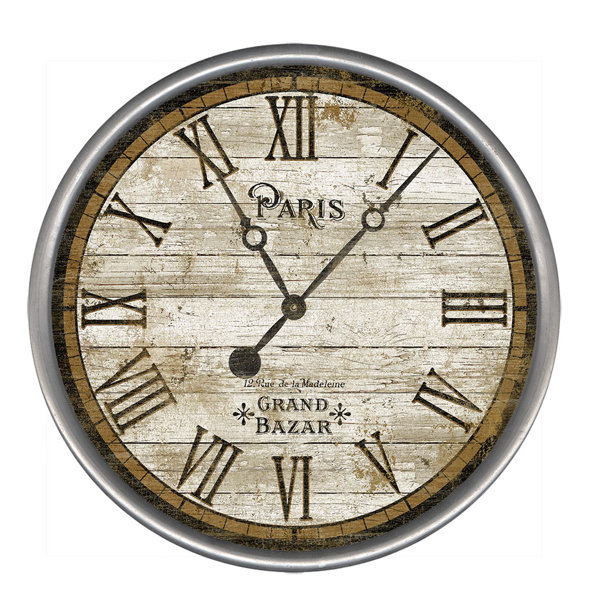 Classic Paris Wall Clock by Red Horse Arts