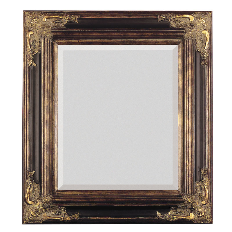 Majestic Mirror Bronze with Gold Square Antique Framed Beveled Glass