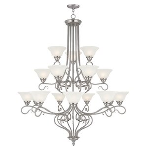 Lewisboro 18-Light Shaded Chandelier