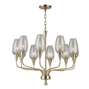 Lesure 10-Light Shaded Chandelier