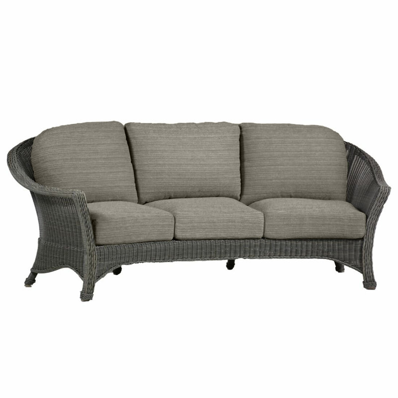 Summer Clics Regent Curved Patio Sofa With Cushions Wayfair Summer Clics Regent Curved Patio