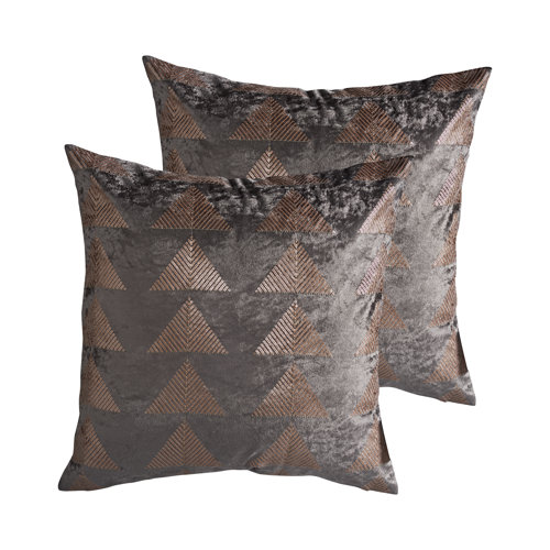Mercer41 2 Pack Velvet Gold Sequin Embroidered Luxury Decorative Mercer41 2 Pack Velvet Gold Sequin