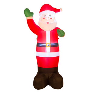 Outdoor Santa Decorations You Ll Love Wayfair Lighted Santa Decor Inflatable