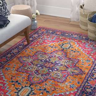 Purple Rugs You Ll Love Wayfair Ashlee Pink Orange Area Rug