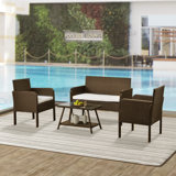 Trumbauersville 4 Piece Sectional Seating Group With Cushions By