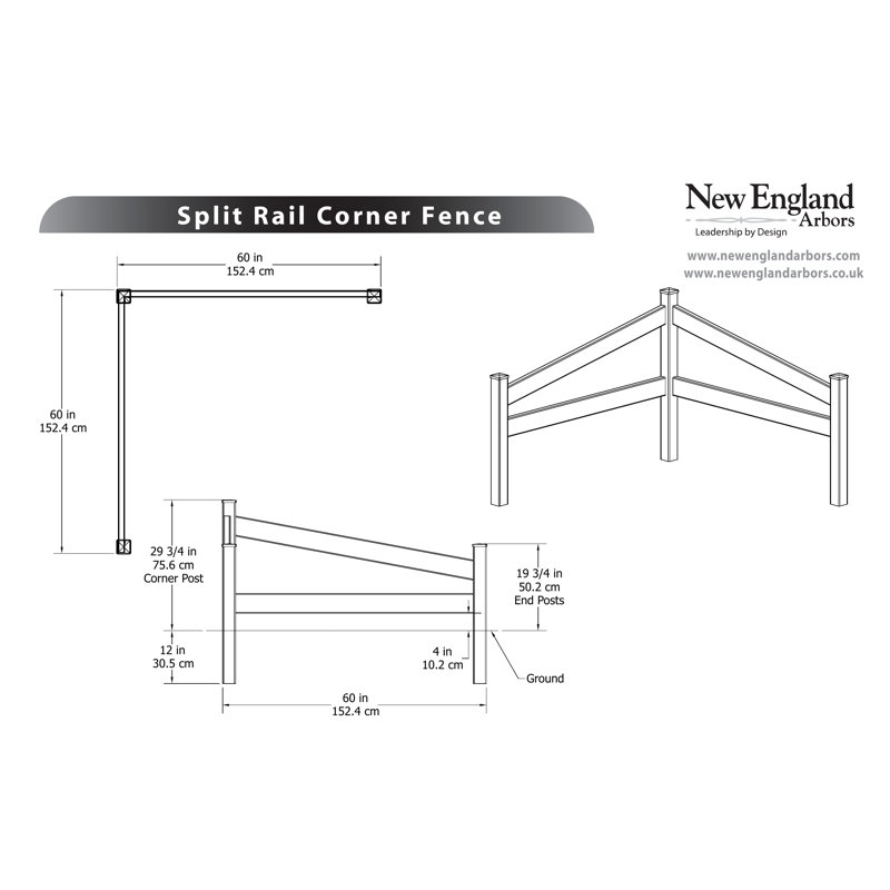 New England Arbors 2 5 Ft H X 5 Ft W Split Fence Panel Reviews