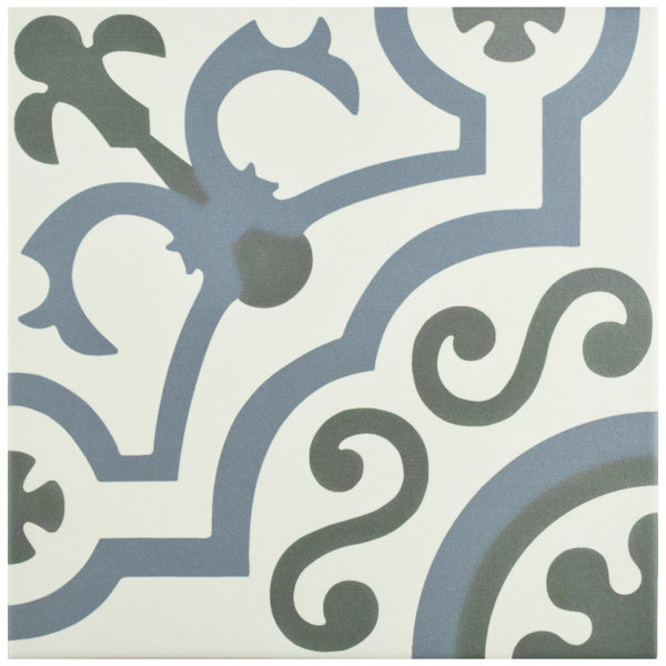 Hydraulic 9.75 x 9.75 Porcelain Field Tile in Ducados by EliteTile