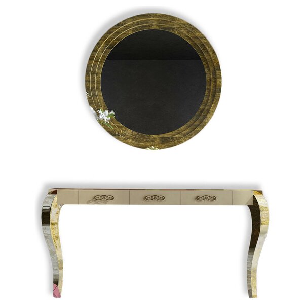 Farragutt Console Table And Mirror Set By Rosdorf Park