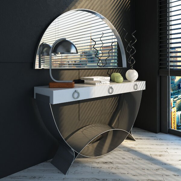 Canyon Console Table And Mirror Set By Orren Ellis