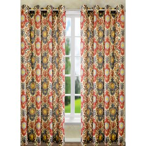 Mead Lined Grommet Single Curtain Panel
