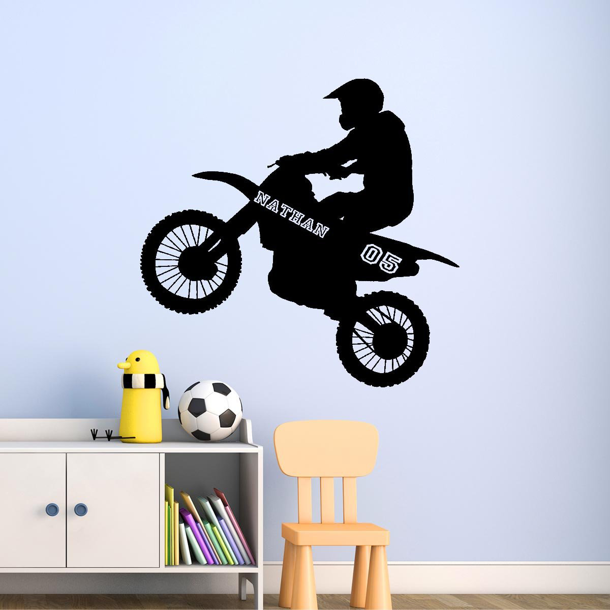 dirt bike crib bedding