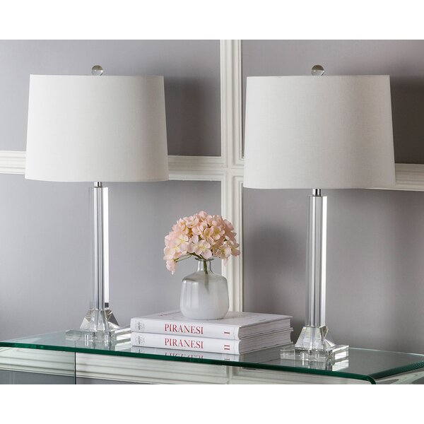 Tyrone Column 27 Table Lamp (Set of 2) by Safavieh