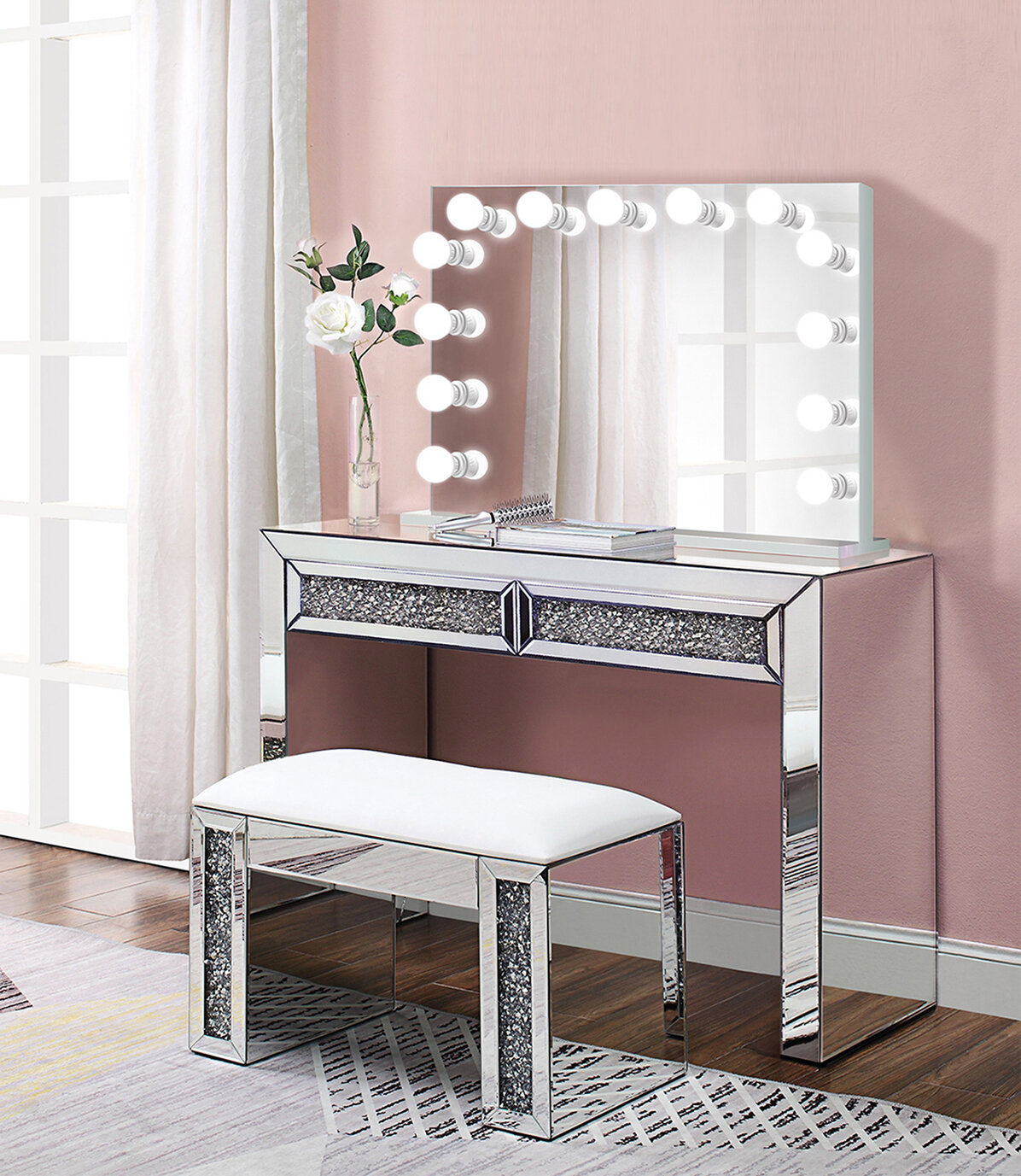 vanity set with mirror for little girl