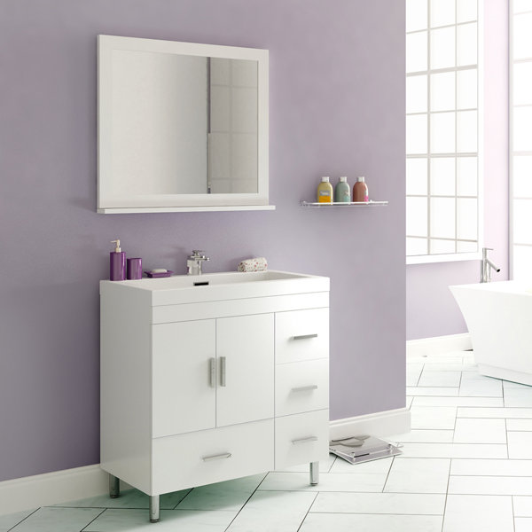 Waldwick 29 Single Bathroom Vanity Set with Mirror by Wade Logan