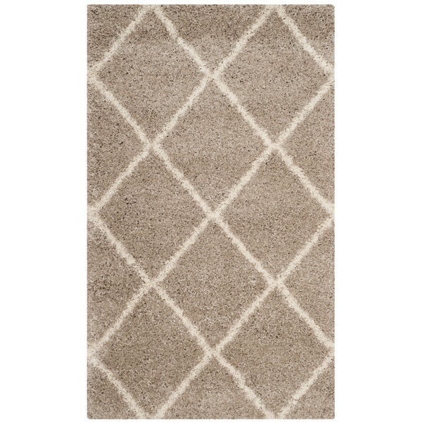 Hampstead Shag Brown/Beige Area Rug by Brayden Studio