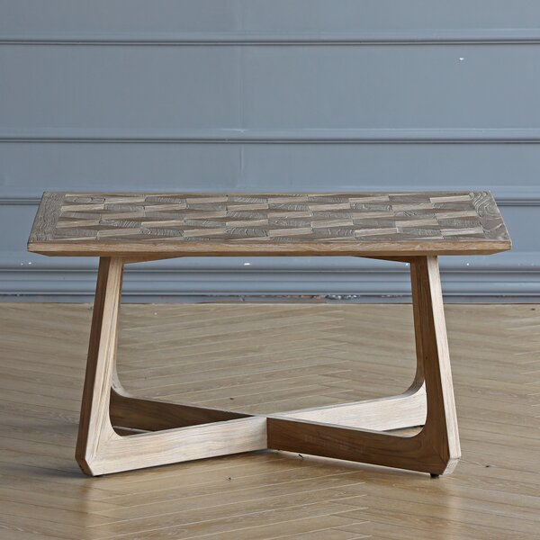 Southwark Solid Wood Cross Legs Coffee Table By Brayden Studio