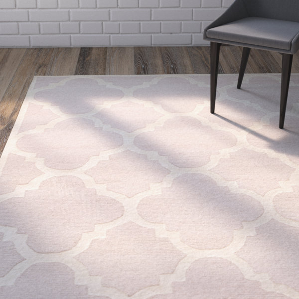 Charlenne Trellis Light Pink & Ivory Area Rug by Zipcode Design