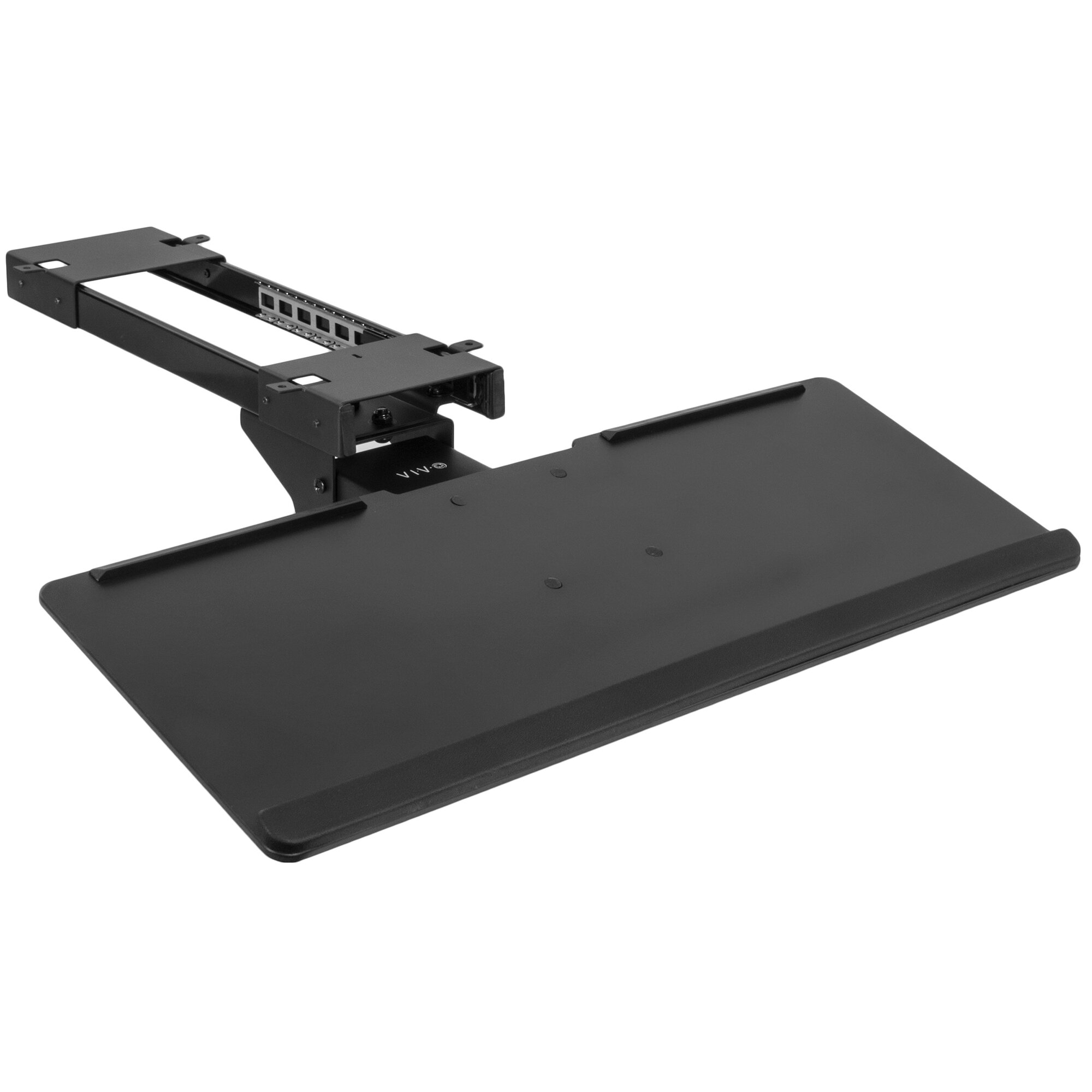 Vivo Adjustable Deluxe Rolling Track Under Table Desk Mount
