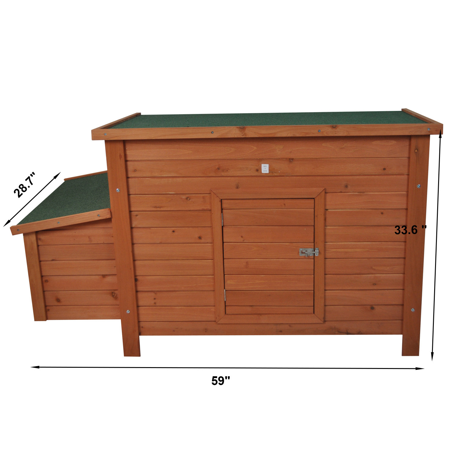 Pawhut Poultry Hutch Chicken Coop with Nesting Box & Reviews Wayfair